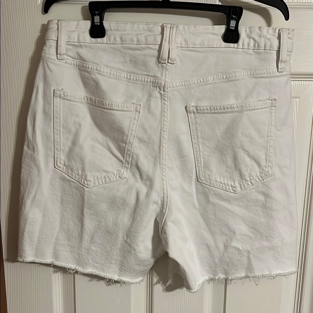 White Denim Women's Shorts - Picture 2 of 8